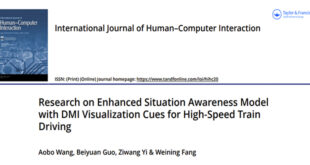 Research on Enhanced Situation Awareness Modelwith DMI Visualization Cues for High-Speed TrainDriving